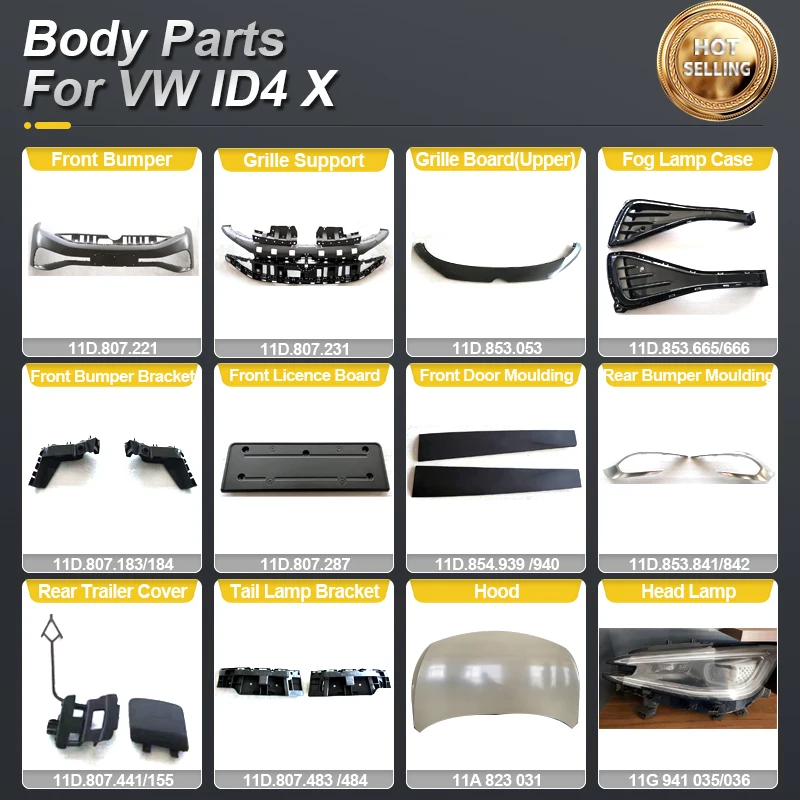 Electric Car Auto Accessories Spare Body Parts For Vw Id3 Id4 Id6 X Crozz Buy Car Spare Parts