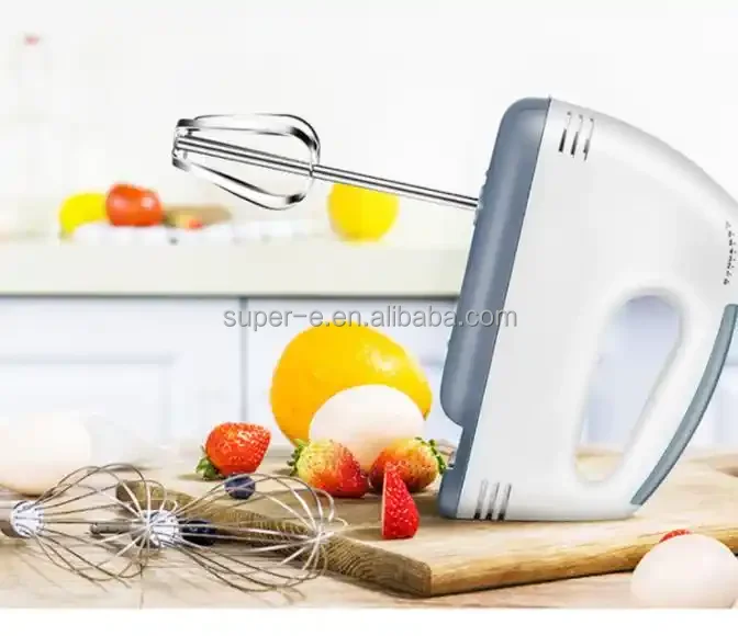 New Electric Hand Mixer Kitchen Beater Spiral Whisk Stand Cake Baking