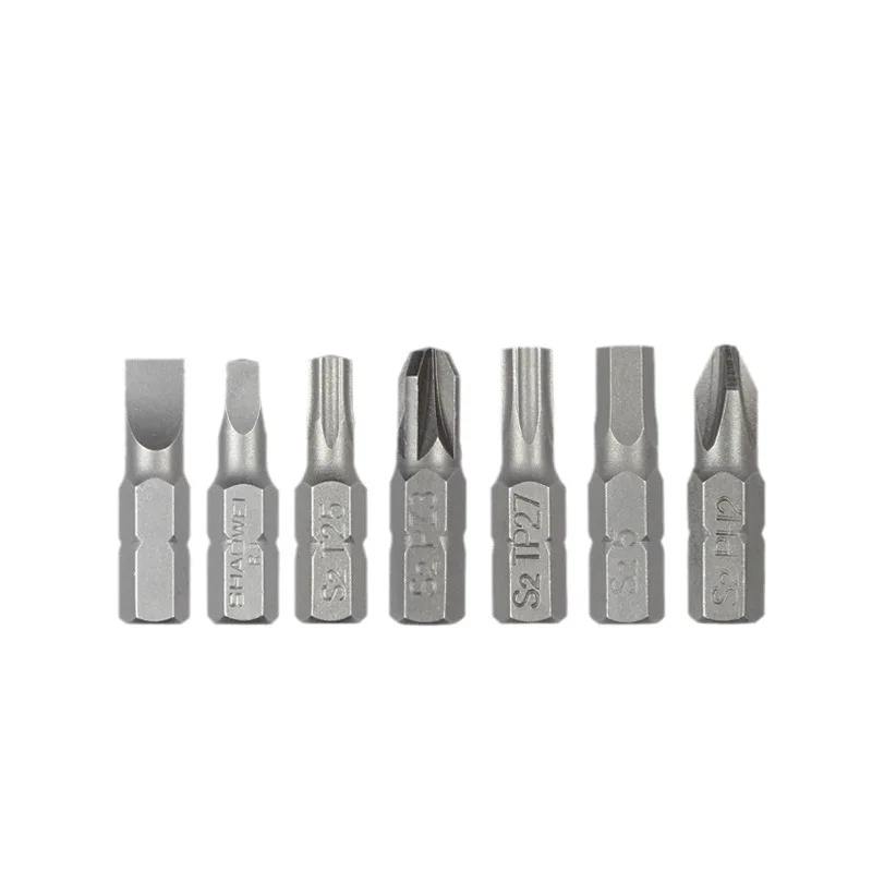 Drill Screwdriver Bit Set Diamond Segment Hex Torque Slot S2 25mm CRV Tungsten Carbide OEM 6.35mm Phz Ph2 6-Piece Socket Bits - view 1
