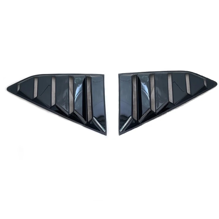 Glossy Black Window Louvers Quarter Air Vent Cover Trim Fit for Chevy Camaro 2016 - 2022 2015 2017 2018 2019 2021
