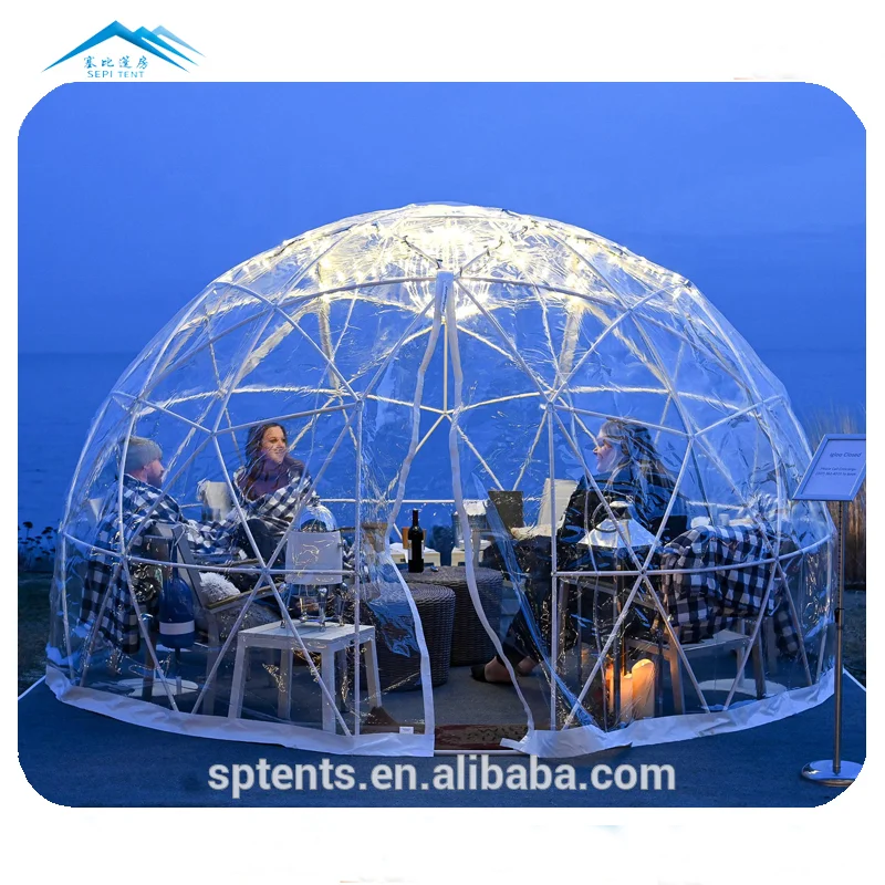 Small Transparent Dome Igloo for Restaurant Dining Tent