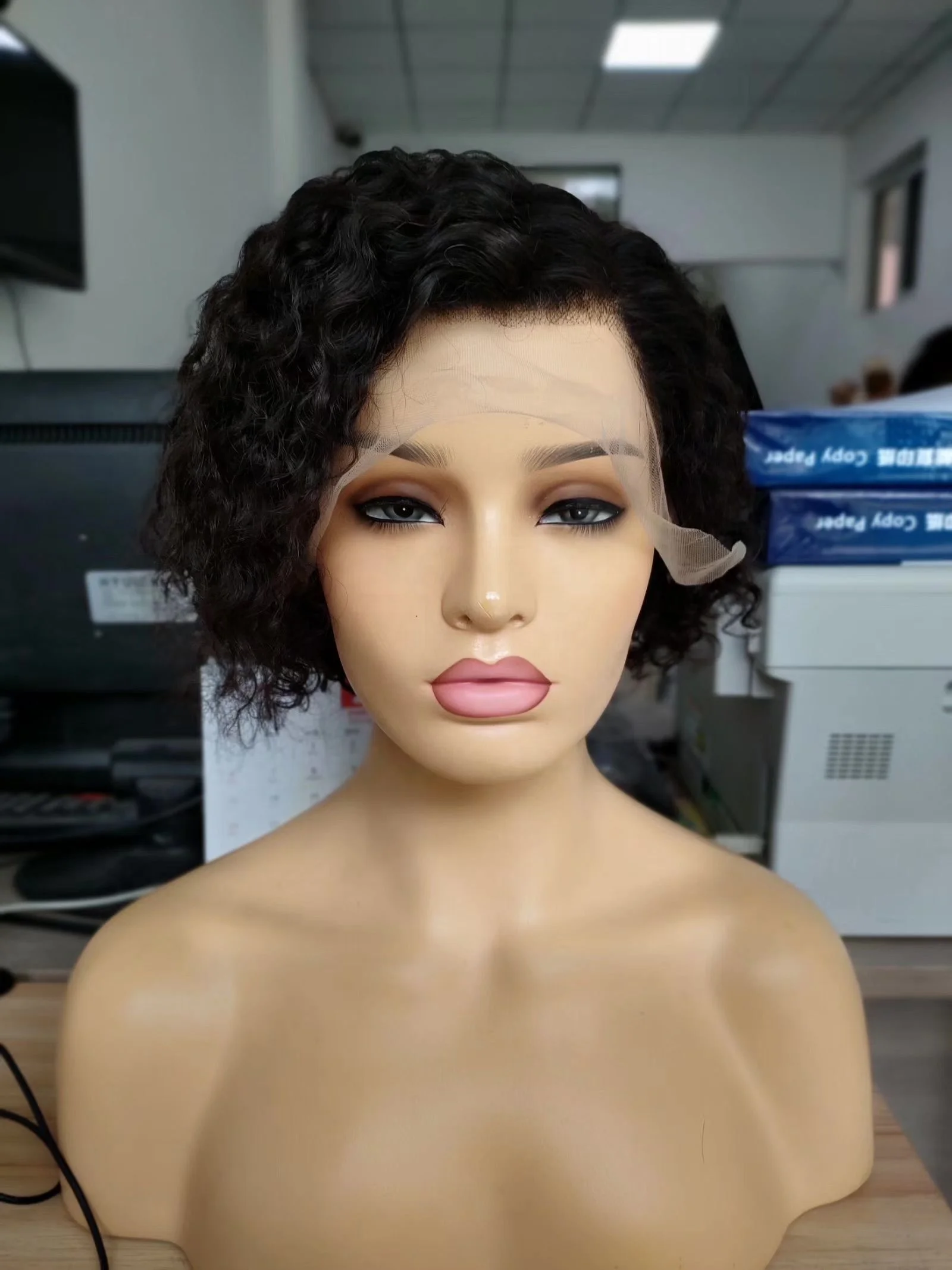 COPY - Curly wigs RED CURLY WIG main image 2