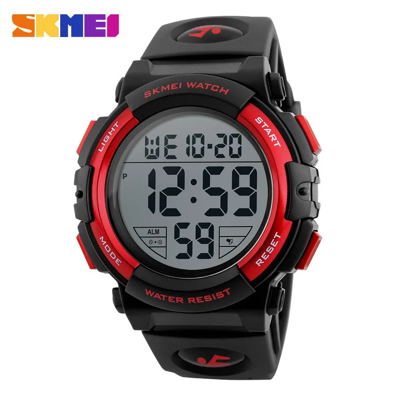 Skmei Sport Watches Skmei Watch Red And Silver SKMEI Chrono Men's