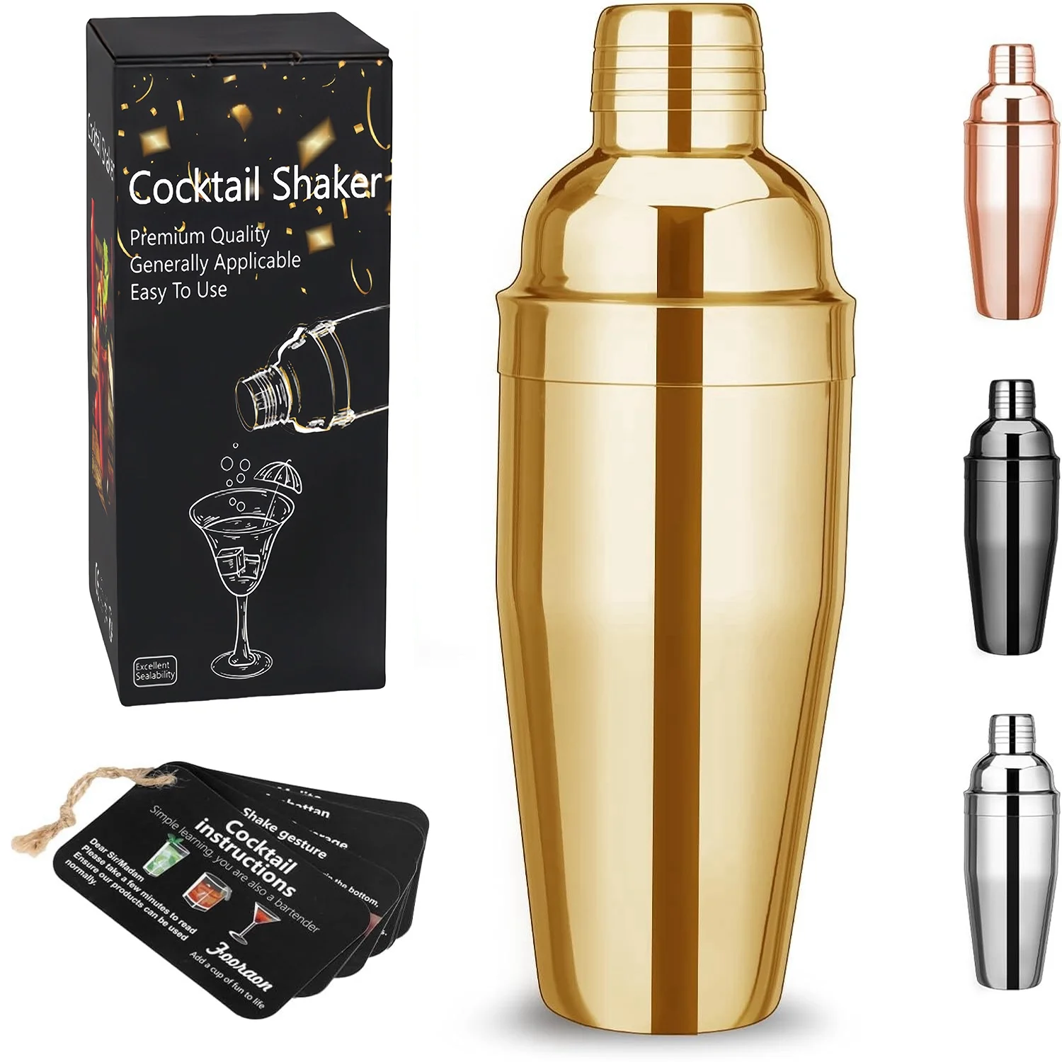 Wholesale Bar Tools Colorful Glitter Martini Stainless Steel Metal Brushed Finish Reusable Conical Cocktail Shaker with Custom Logo