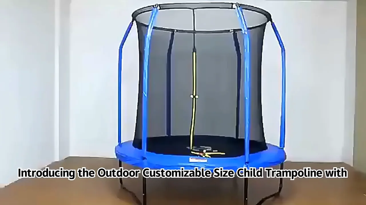 Trampoline Safety Net Replacement For 16ft, 8-Pole Trampolines - UV Resistant, Zipper & Buckle Entry (Net Only)