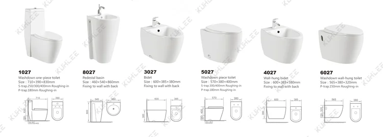 Factory Water Closet Basin Set Toilet Bidet Sink Sanitary Ware Suite Bathroom Ceramic Toilet Wc