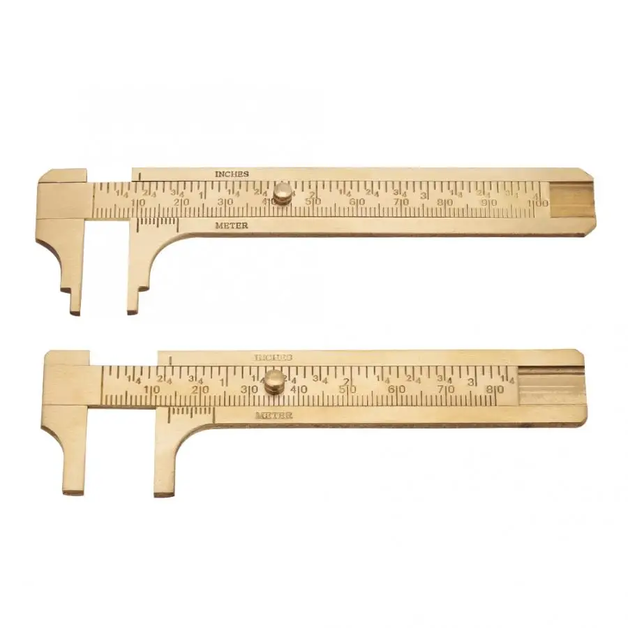 Mini 80mm Plastic Sliding Vernier Caliper Gauge Measure Tool Ruler Double Scale 