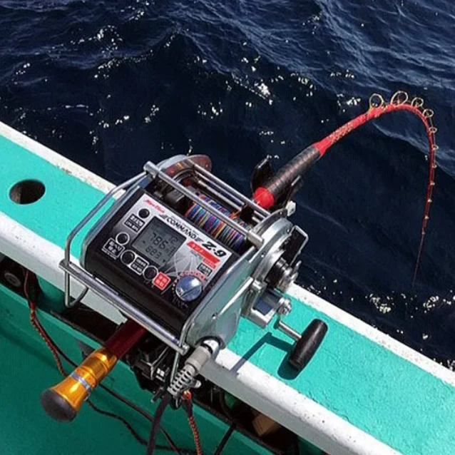 electric tuna fishing reel SAMOLLA Heavy Duty Deep Sea Reel 2 Speed 2.5:1/1.3:1 Gear Ratio Conventional Reel 99LB Max Drag Saltwater Big Game Trolling Reel for Offshore Boat Sailfish Right Handed at the push of a button Spinning Electric Tuna Reel Tuna