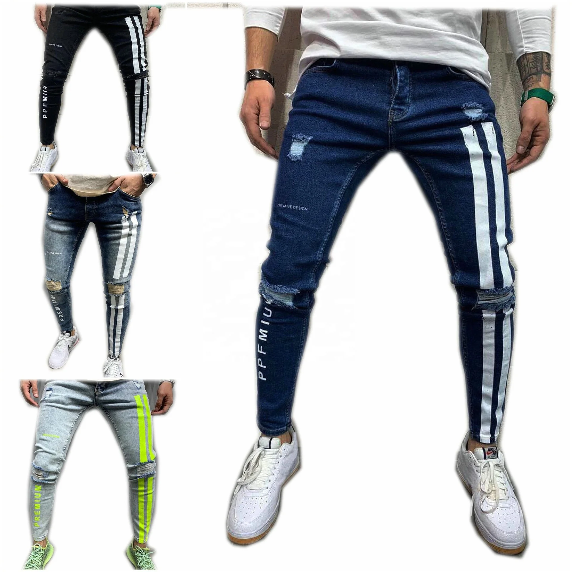 Pantalón cargo jogger vaquero tipo slim fit para hombre color negro Bolf  31008W0