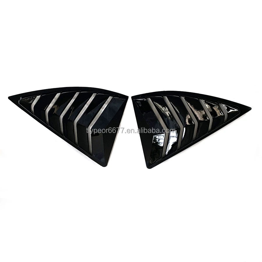 product hot selling quarter style gloss black car side window louver for chevrolet camaro 5th gen 2010   2015 2011 2012 2013 2014-4