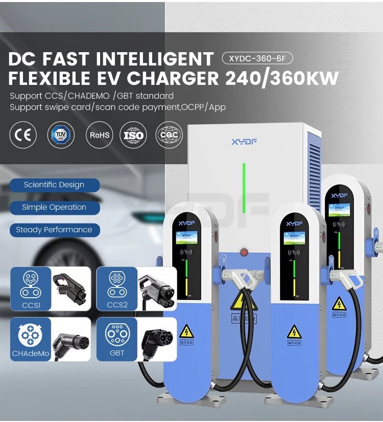 Xydf Double Gun Ccs2 Ccs1 Chademo Gbt 240kw 360kw Floor Mounted Ev Fast Charger Ev Car Dc 5718