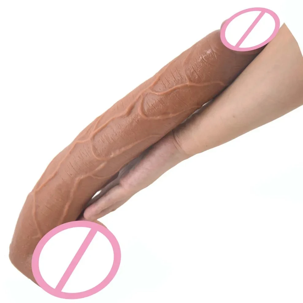 Hot Selling 15.5 Inch PVC Material Realistic Dildo Sex Toys Super Long Penis Huge Hard PVC Dildo Suction Cup for Women Gay Men