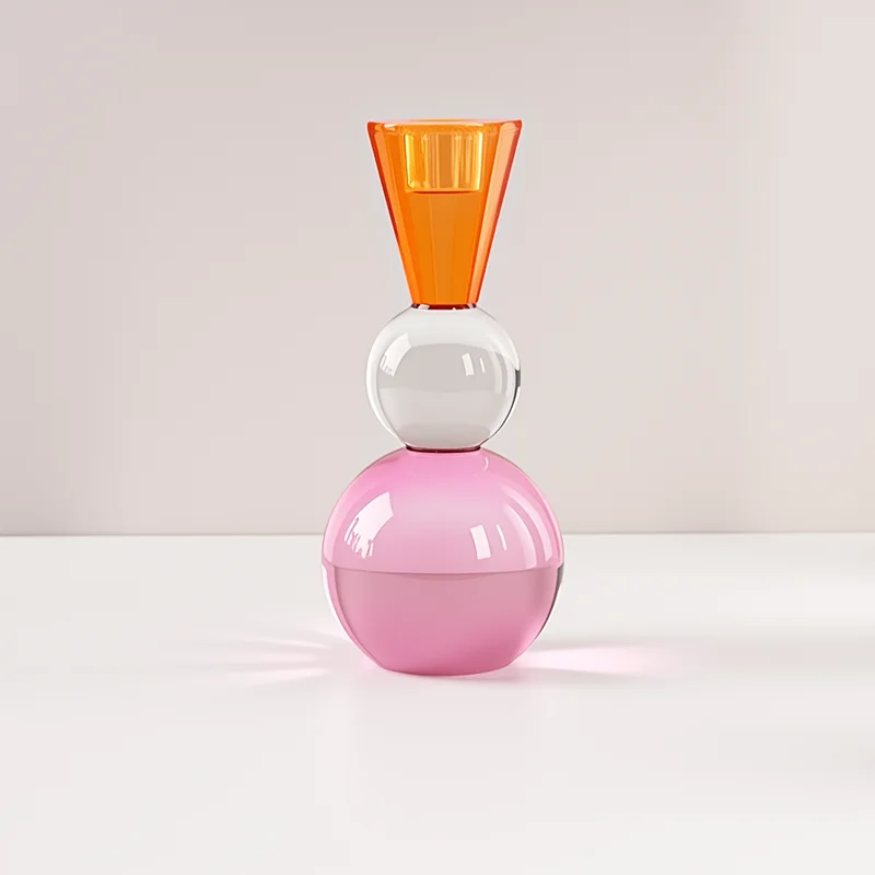 product fashion colorful glass candle holder for candlestick wedding home decoration table suitable for creative-6