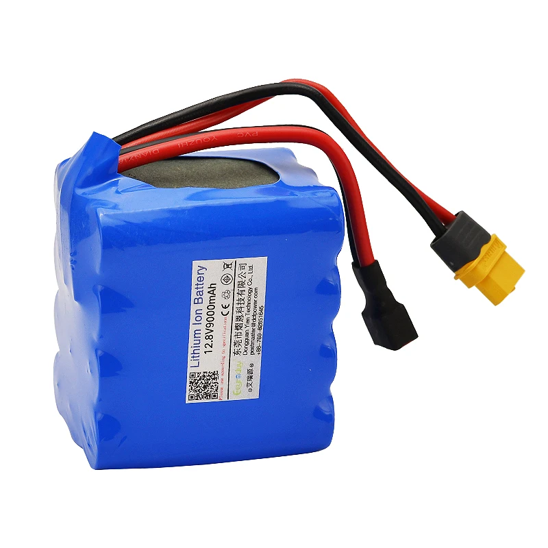 Custom 12.8V 9000mAh LiFePO4 Battery Pack OEM Custom for AGV AMR  Fish Finder Robotic Lawn Mower Emergency Light Toys CE