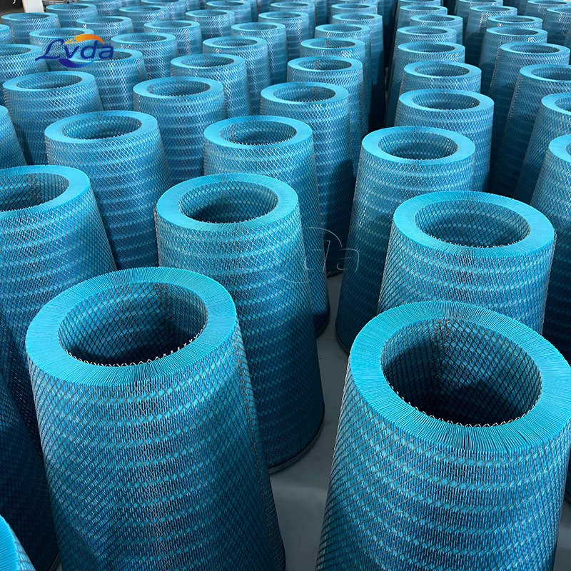 Cellulose Media Inlet Gas Turbine Replaceable Supplier 100% Synthetic Air Intake Filter