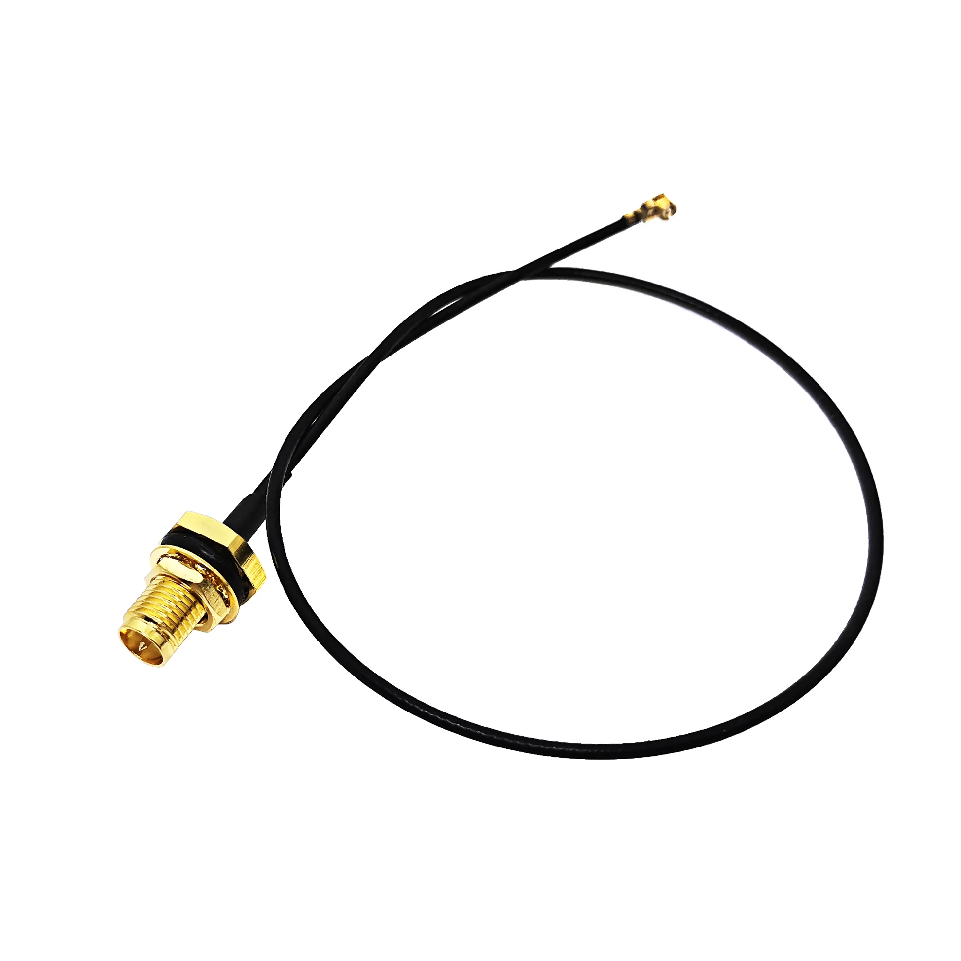 Werkslieferung RP SMA Buchse (weiblich) auf U.FL für 1,13-mm-RF1.13-RF-Pigtail-Jumper-Verlängerungskabel für WLAN-Antenne