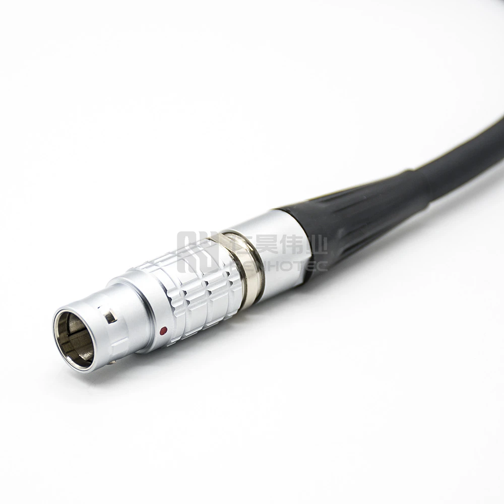 DRRI Push-Pull Rundstecker – 4-polig, Silber, Für Industrie, Medizin & Audiovideo