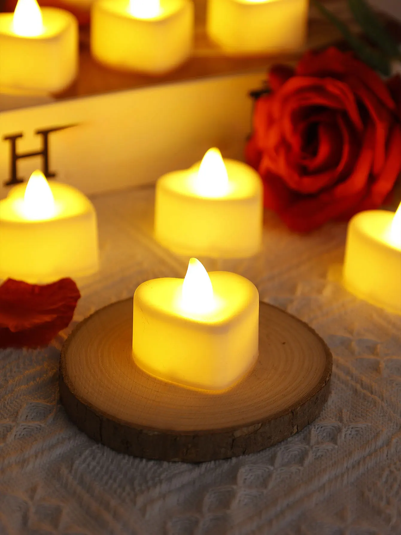 product love heart flameless led candle tea wax valentines day romantic atmosphere night light home decoration for families-32