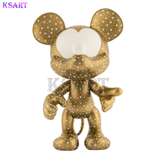 Wholesale Mickey sculpture living room large floor decoration Light luxury high-end home decoration Mickey sculpture decoration