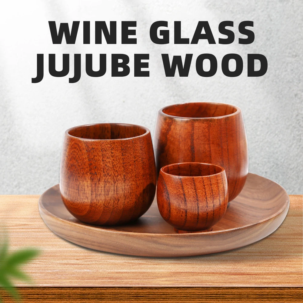 Чашки из массива дерева в японском стиле для ресторанов