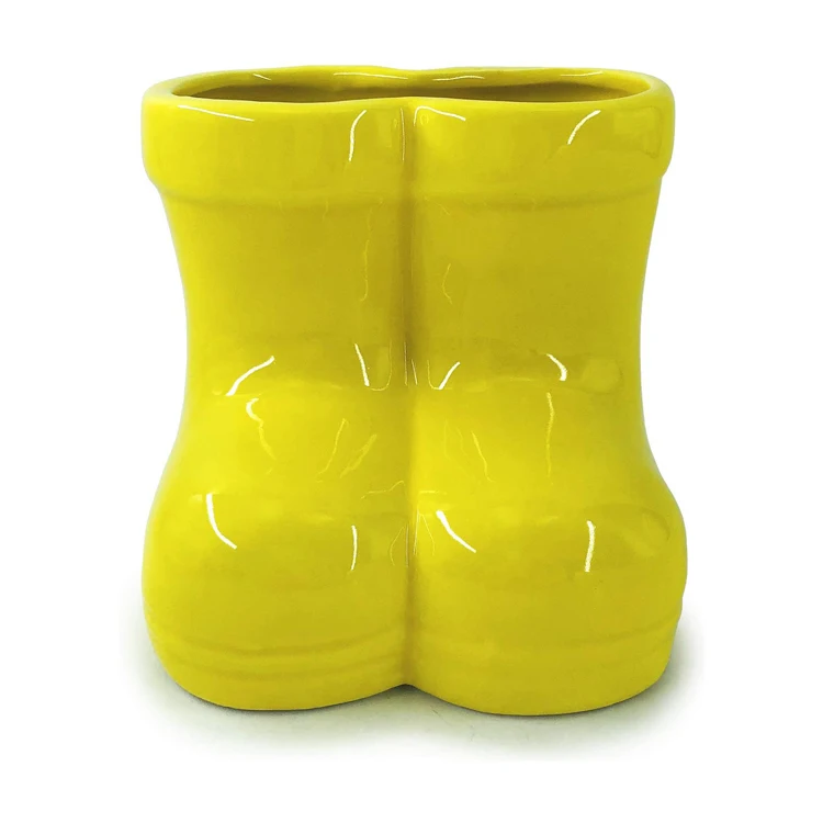 High Quality Boot Shape Ceramic Flower Pot Planter