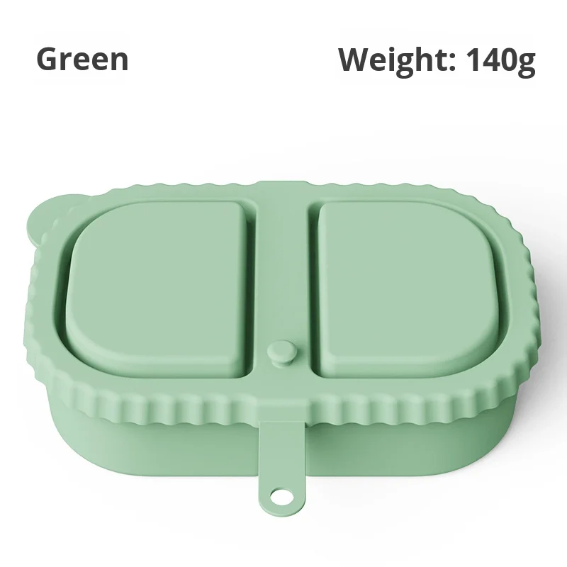 Modern 240ml Silicone Snack Container Double-Compartment Lid Injection Techniques for Kitchen Storage Party Food Sauce Seasoning details