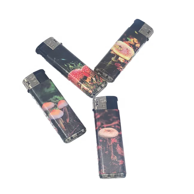 Electronic Refillable Recyclable Gas Lighter with Smoke Watch Convenient Refill Valve
