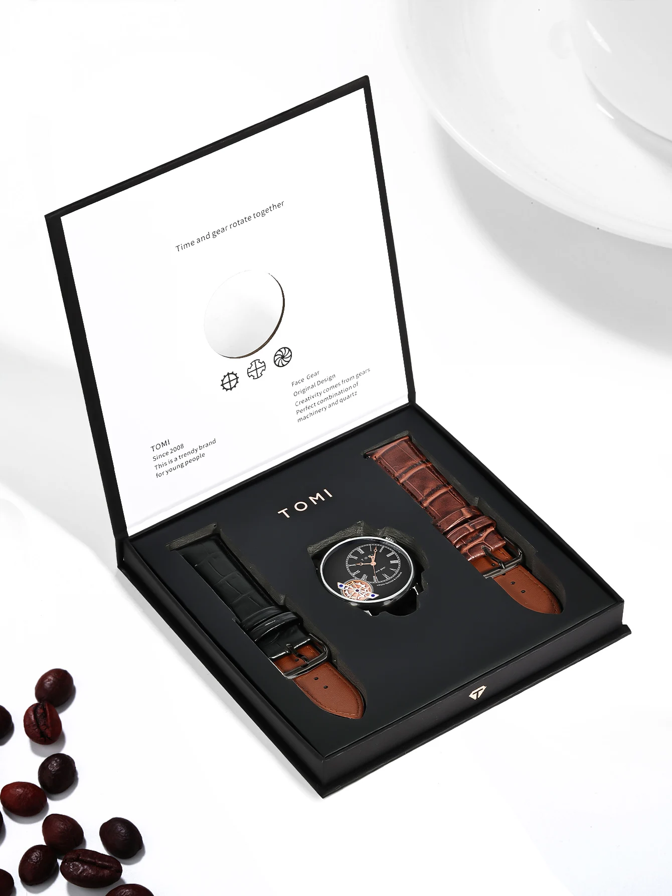 TOMI Men's Business Watch Set - Stylish & Functional