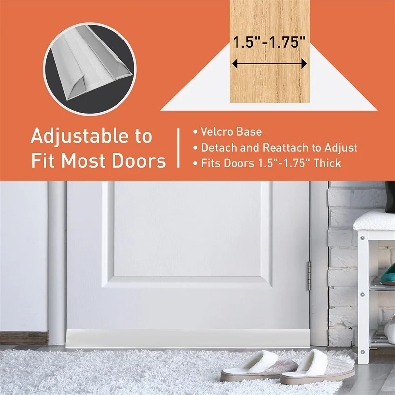 Adjustable Bottom Of Door Draft Blocker Living Triangular Door Draft Stopper Excluder Door Draft