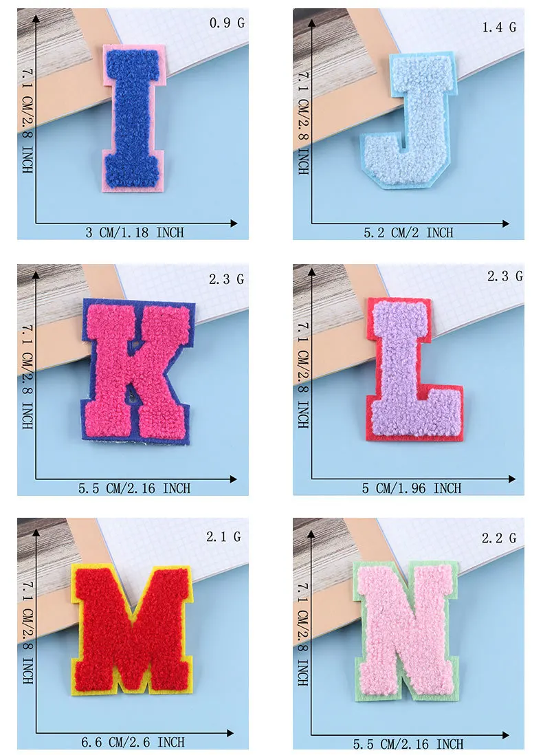 Multiple Choice Embroidery Chenille Letter Patches,Iron On Embroidery ...