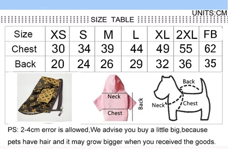 Luxury Designers Small Dog Clothing Fashions Pet Accessories Clothes