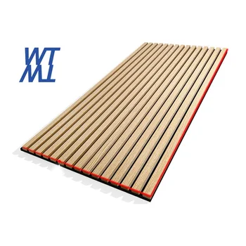 Customized Grooved Acoustic Wooden Absorbing Panels For Home Theatre/Meeting Room System
