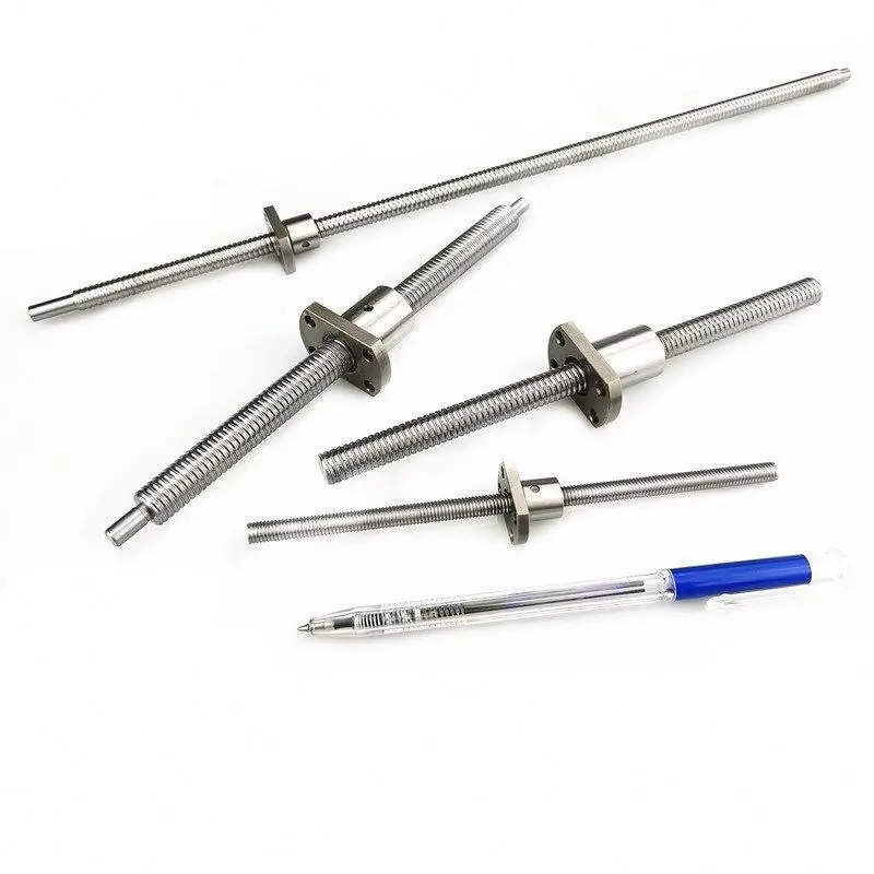 TEBAK D-13 CNC Machine Tool SFK0601 0801 0802 1002 1202 10mm Diameter 2mm Lead Miniature Linear Motion Ball Nut Ball Screw