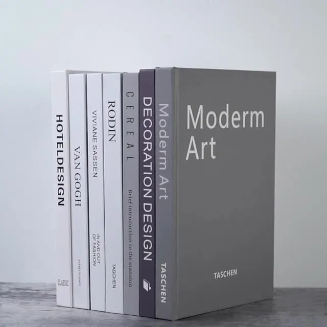 Modern Hard Cover Hollow Decorative Book Model for Home & Office