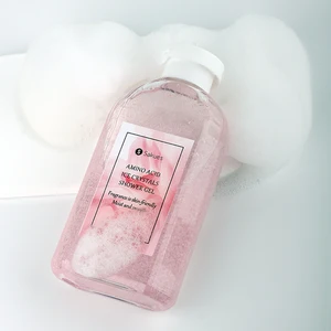 Custom Luxury Body Wash Press Bottles for Adults Kids Moisturizing Shower Gel Lotion Whitening Bubble Features Amino Acid