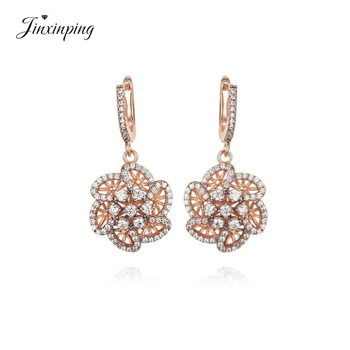 Jinxinping Korean Style 3a Grade Cubic Zirconia 925 Silver 14k Gold ...