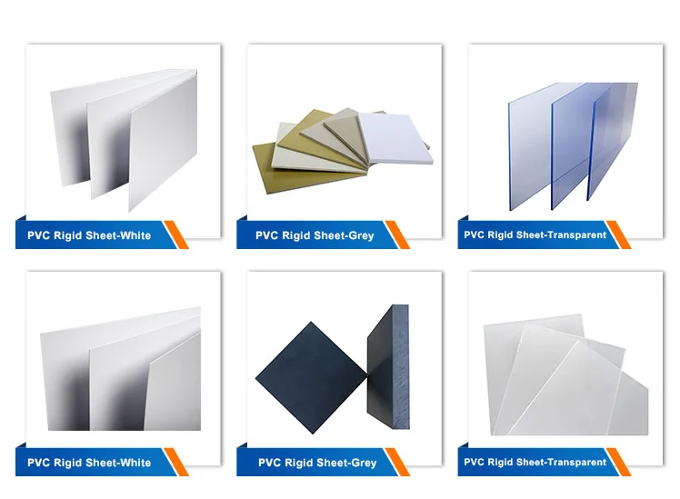 Transparent PVC Rigid Sheet Anti-static Anti-rain Plastic Board Provides Processing Molding Blister Printing factory