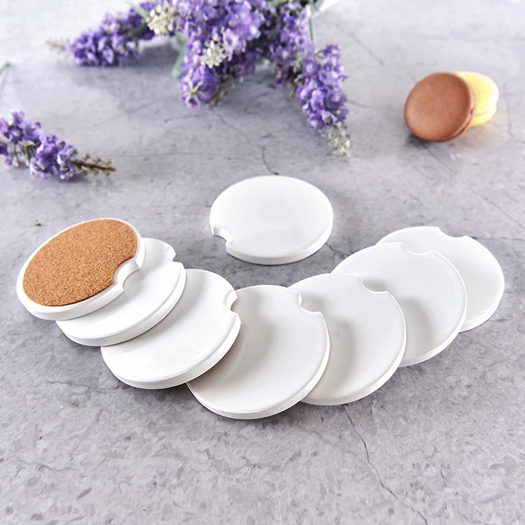 6.6*6.,6cm Sublimation Blank Ceramic Coasters For Hot Transfer