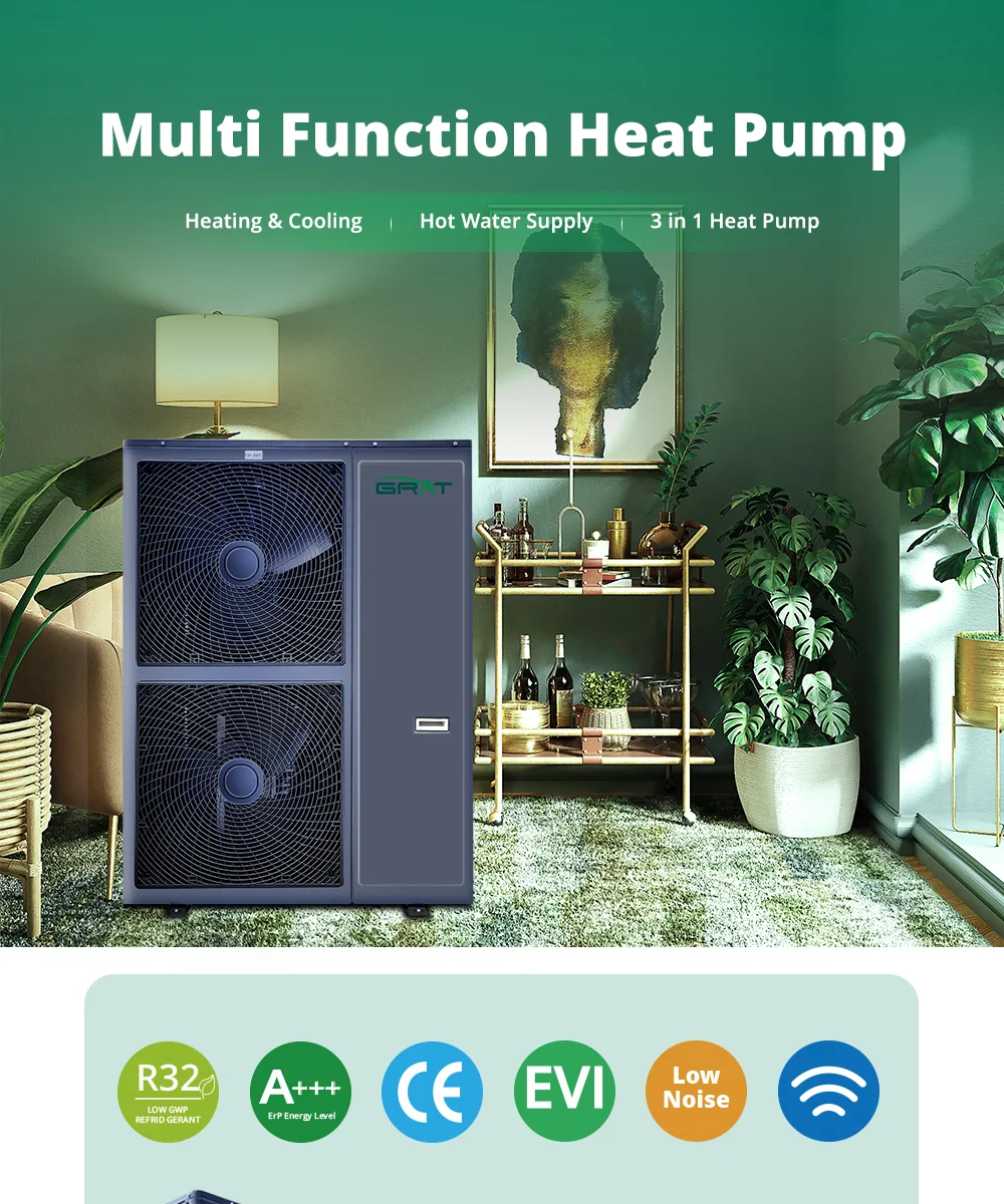 12kw European Monoblock Heat Pump For Apartment Inverter Heatpumps