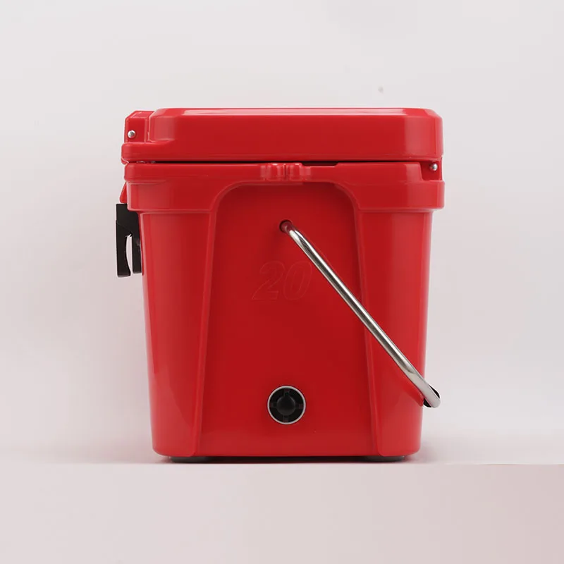 High Quality 20qt Plastic Rotomolded Portable Small Cooler Box Modern Thermal Outdoor Food Cooler with Custom Logo