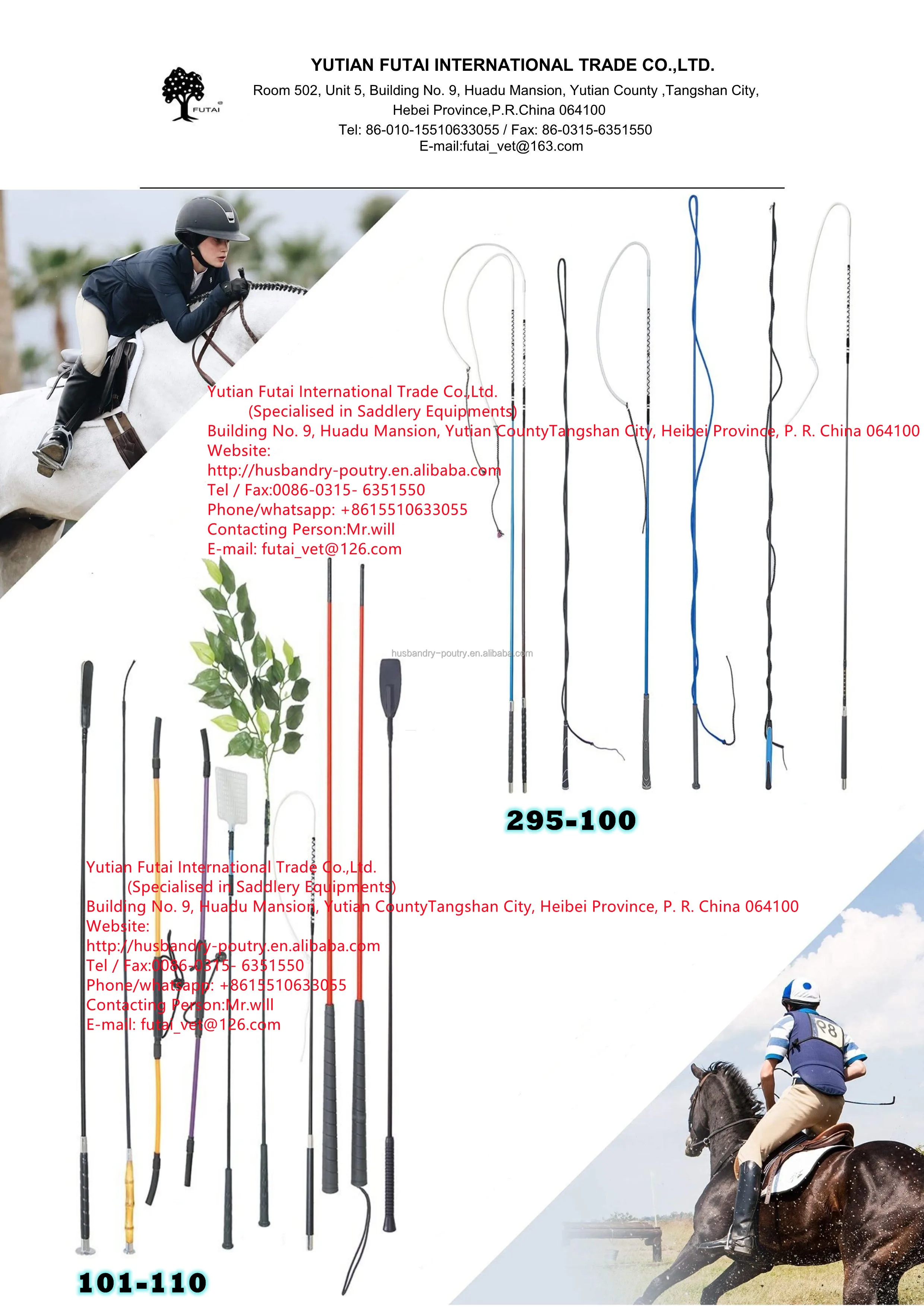 Fouet D'équitation (cravache) – Marron – Très Bon état – Sans Marque