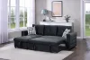 Bluck+ Velvet + Contemporary + Modern + 4 Seat