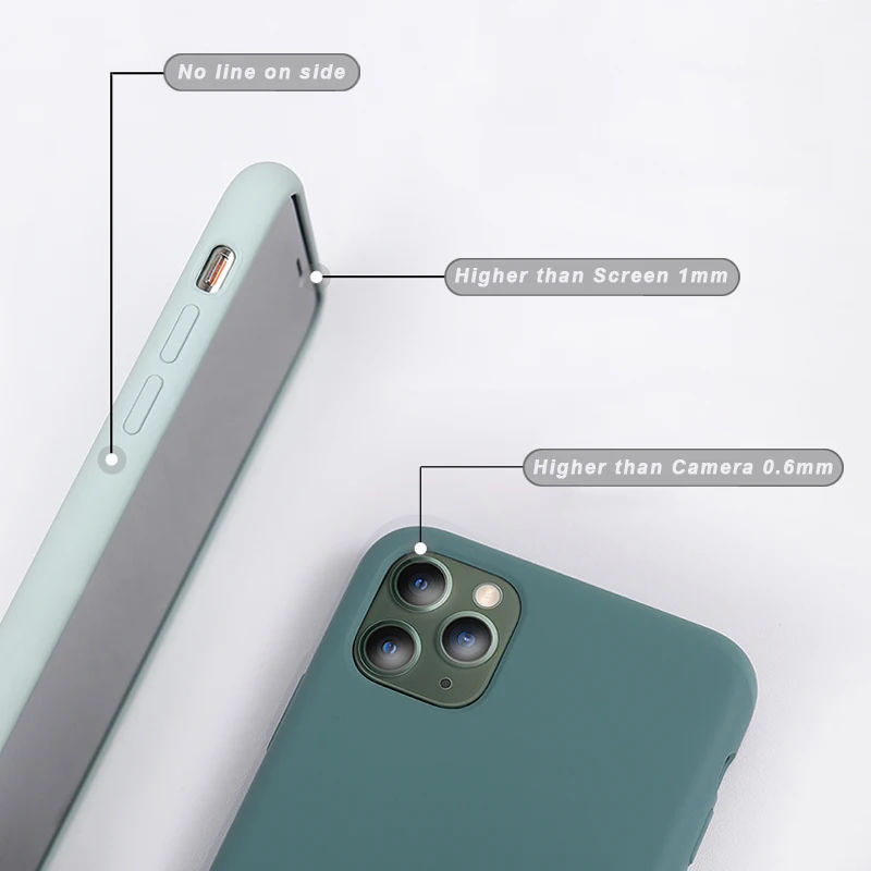 Новое поступление Красочный мягкий силиконовый ударопрочный чехол для мобильного телефона iPhone 11 Pro Max X Xr Xs 8 7 6