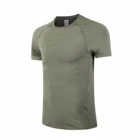 90% Polyester 10% Elastane Men's Quick Dry Moisture Wicking Active Athletic Performance Crew Tshirt