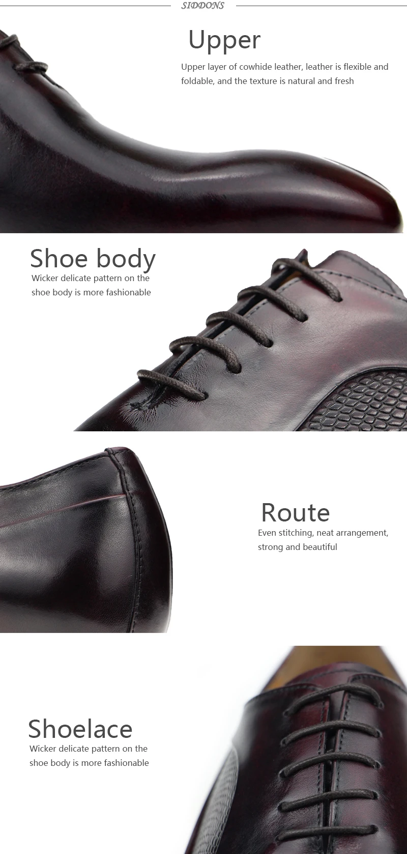Factory Custom Men's Formal Office Shoes Leather Dress Shoe Fashion ...