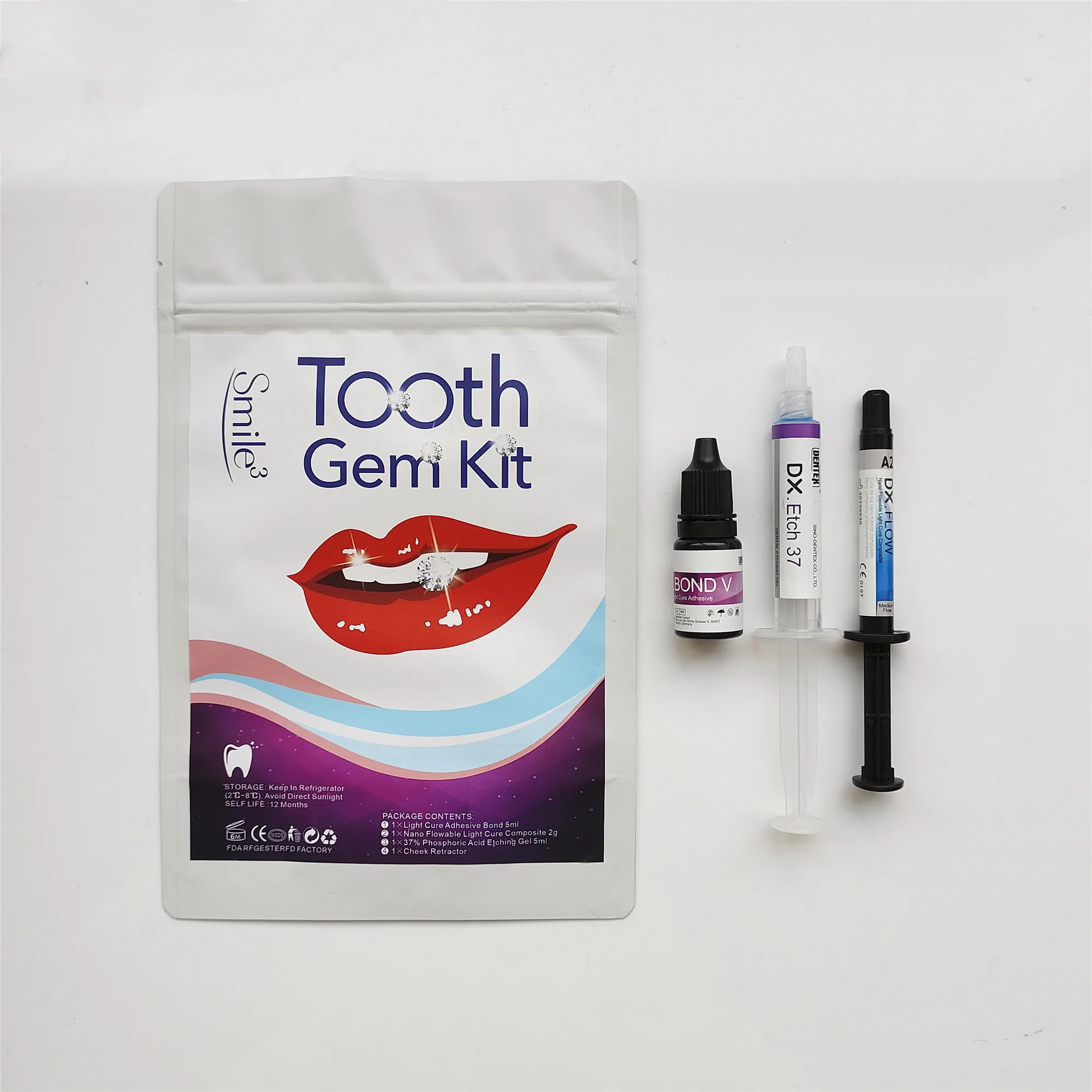 Wholesale DIY Tooth Gem Decoration Glue Mix Dental Materials Teeth