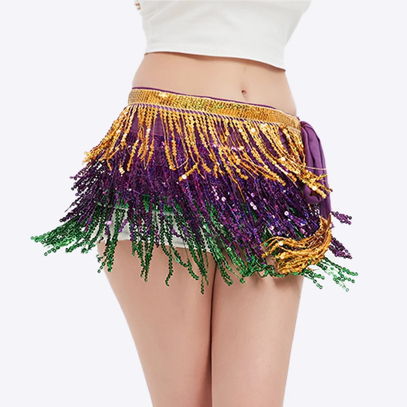 happy mardi gras sequin dress