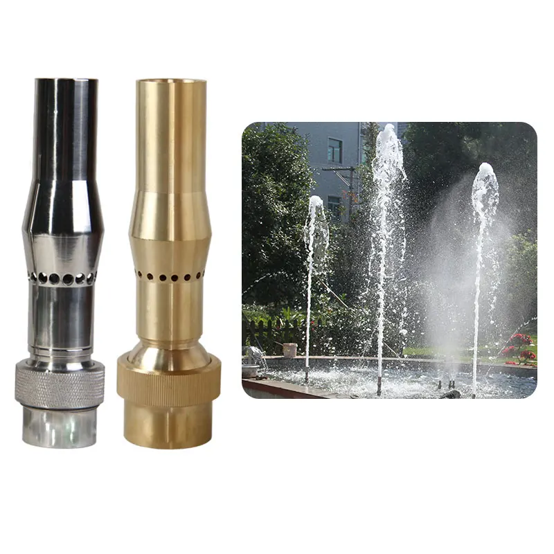 Outdoor and Indoor Square Water Fountain Accessories with Brass and Stainless Steel Jet Nozzle Stone Garden Product