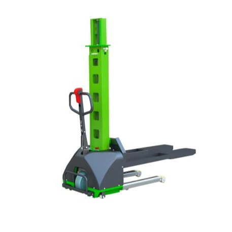 500kg Self Loading Portable Pallet Stacker Full Automatic Electric Operate