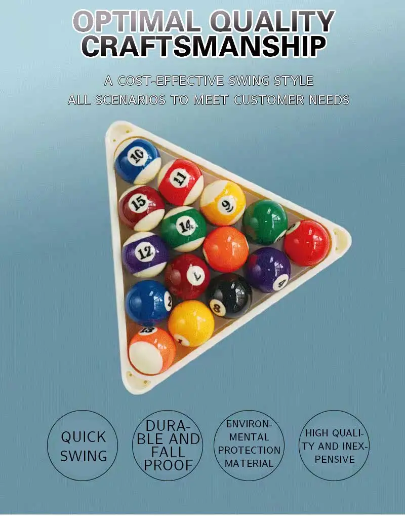 2 Racks De Billard En Plastique - Forme Diamant Pour 9-Ball Et Snooker